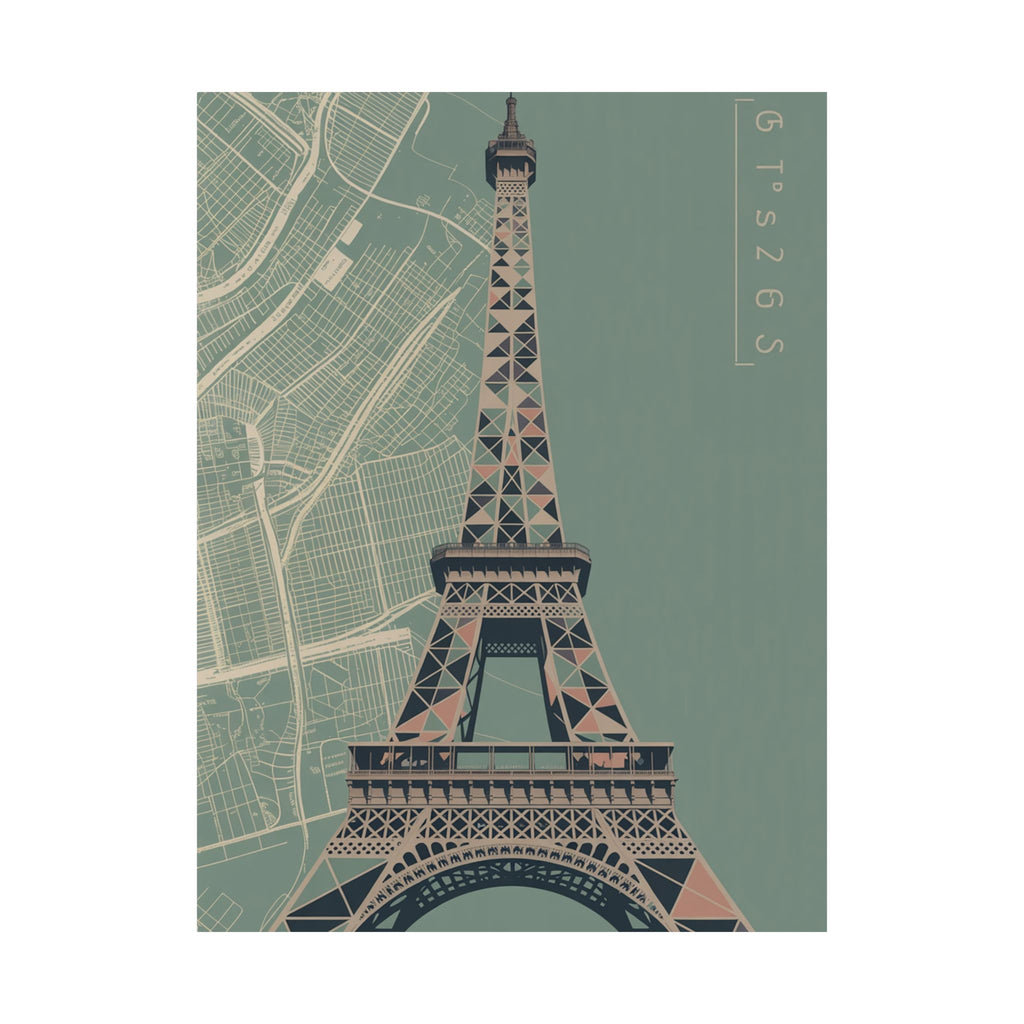Geometric Parisian Blue