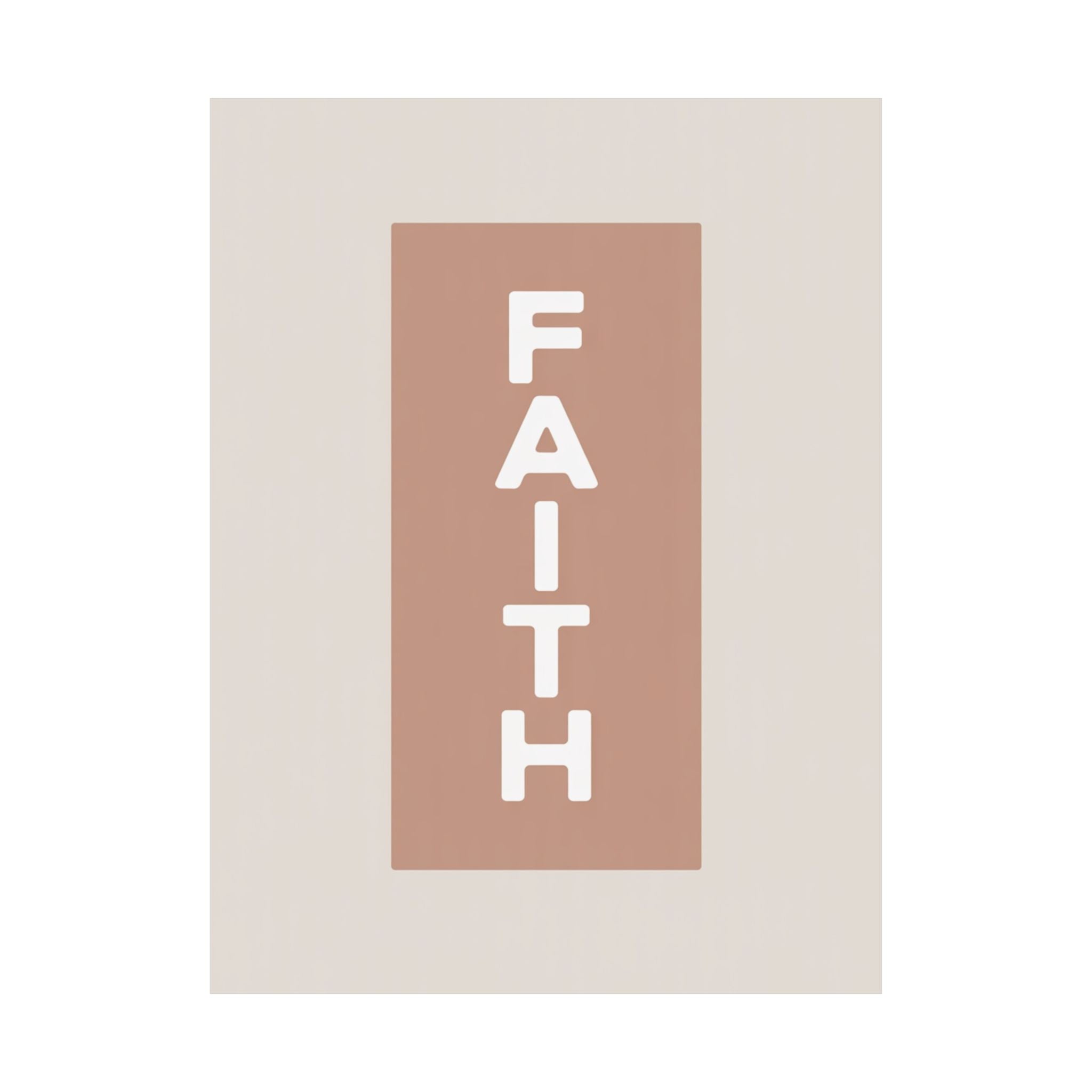 Minimalist Faith Pillar