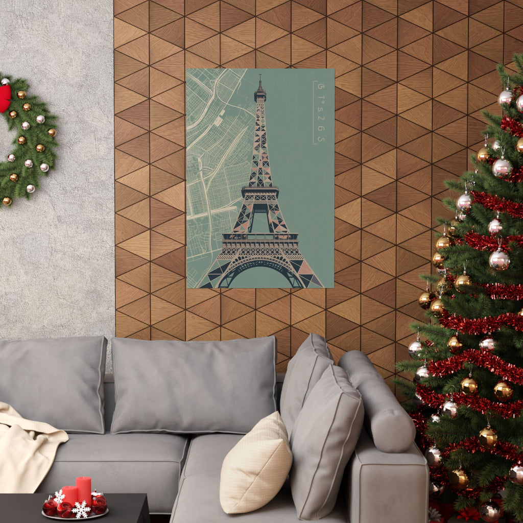 Geometric Parisian Blue