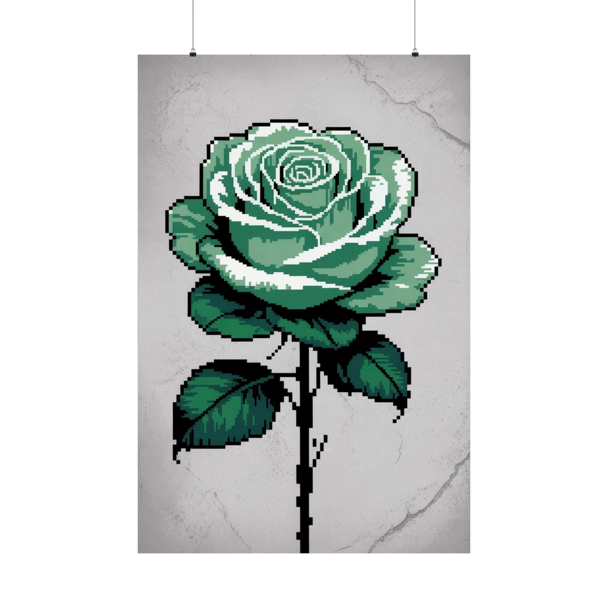 Emerald Pixel Bloom