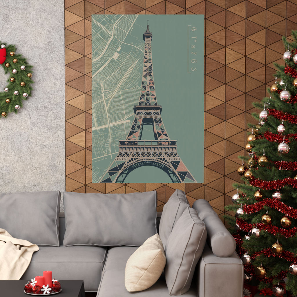 Geometric Parisian Blue