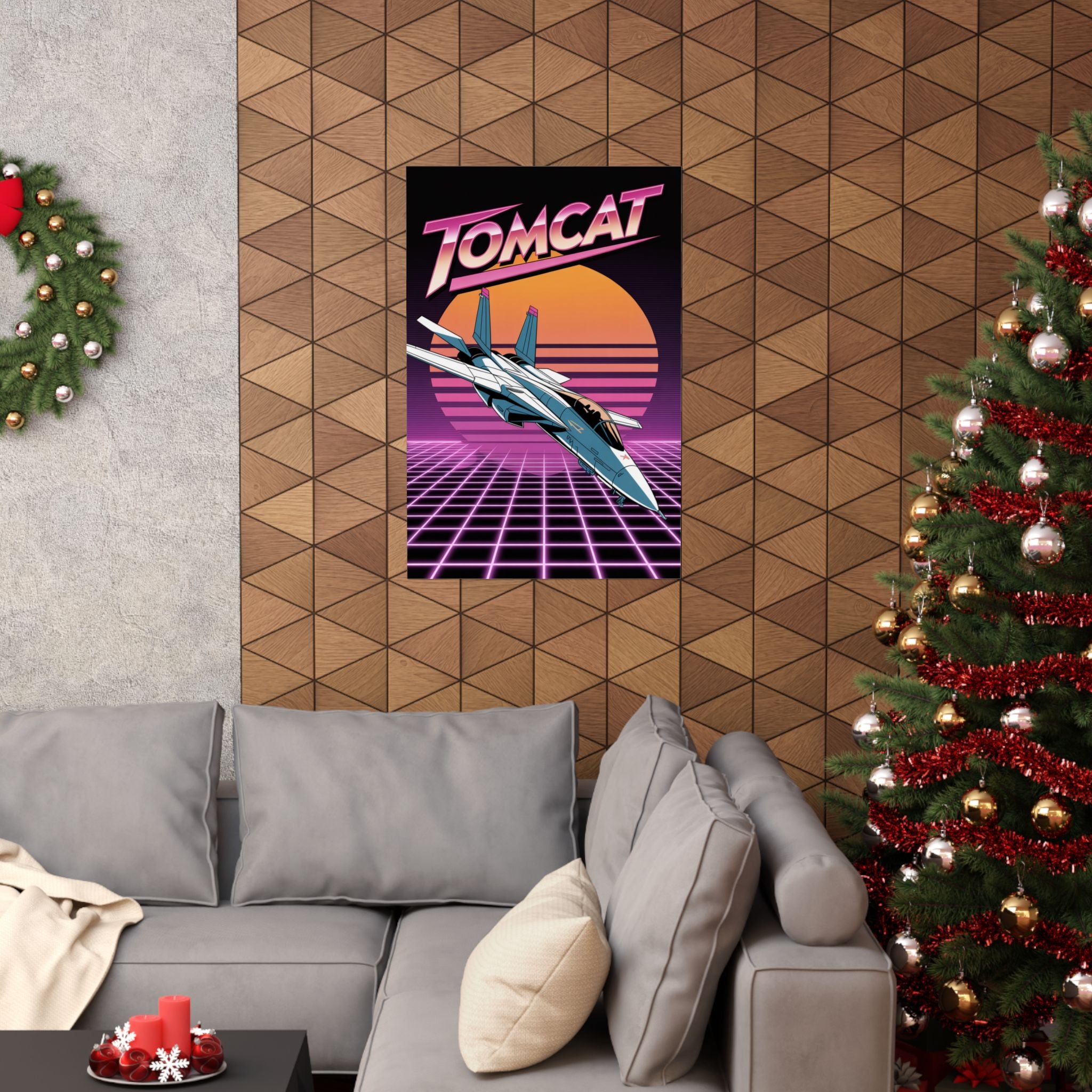 Synthwave Tomcat Horizon
