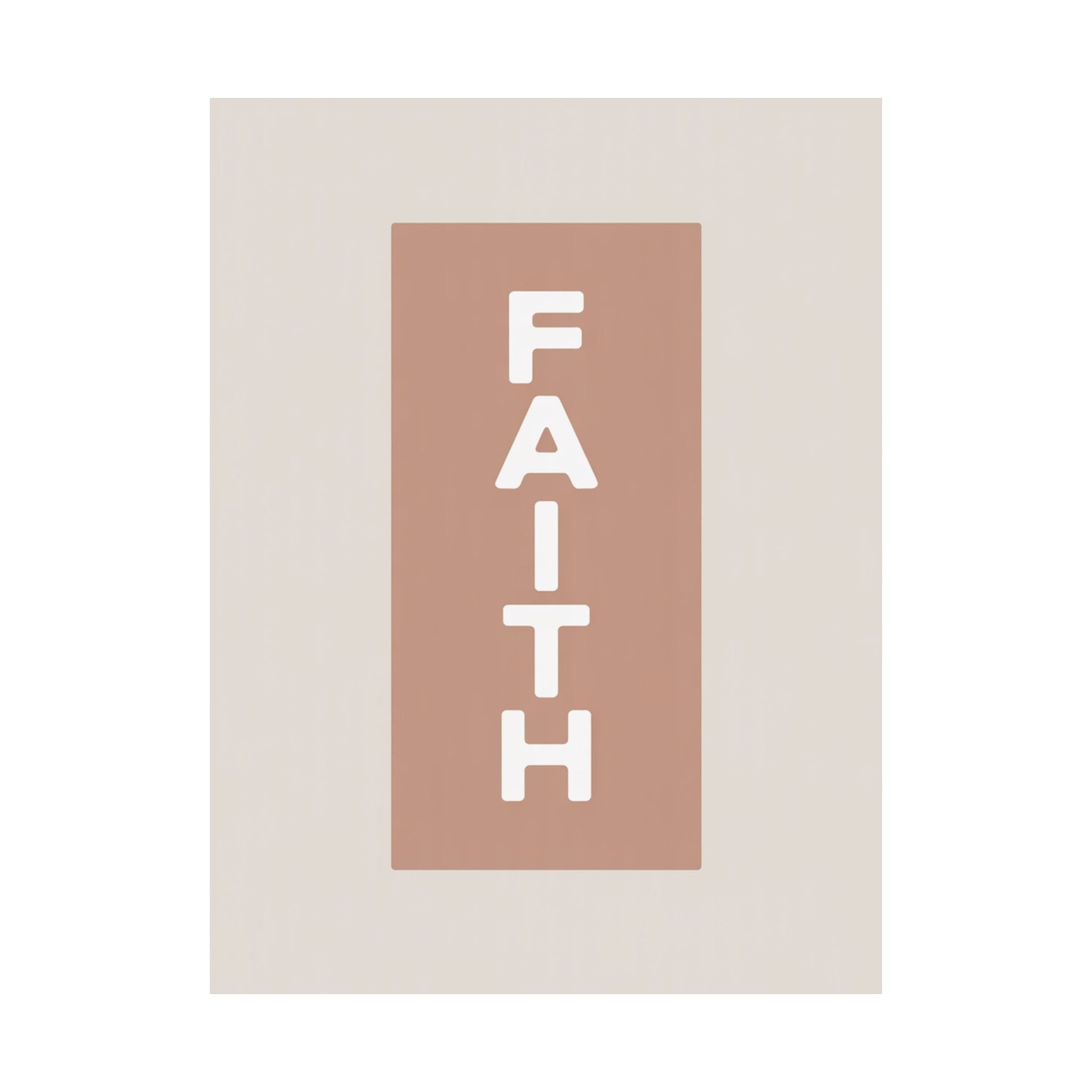 Minimalist Faith Pillar