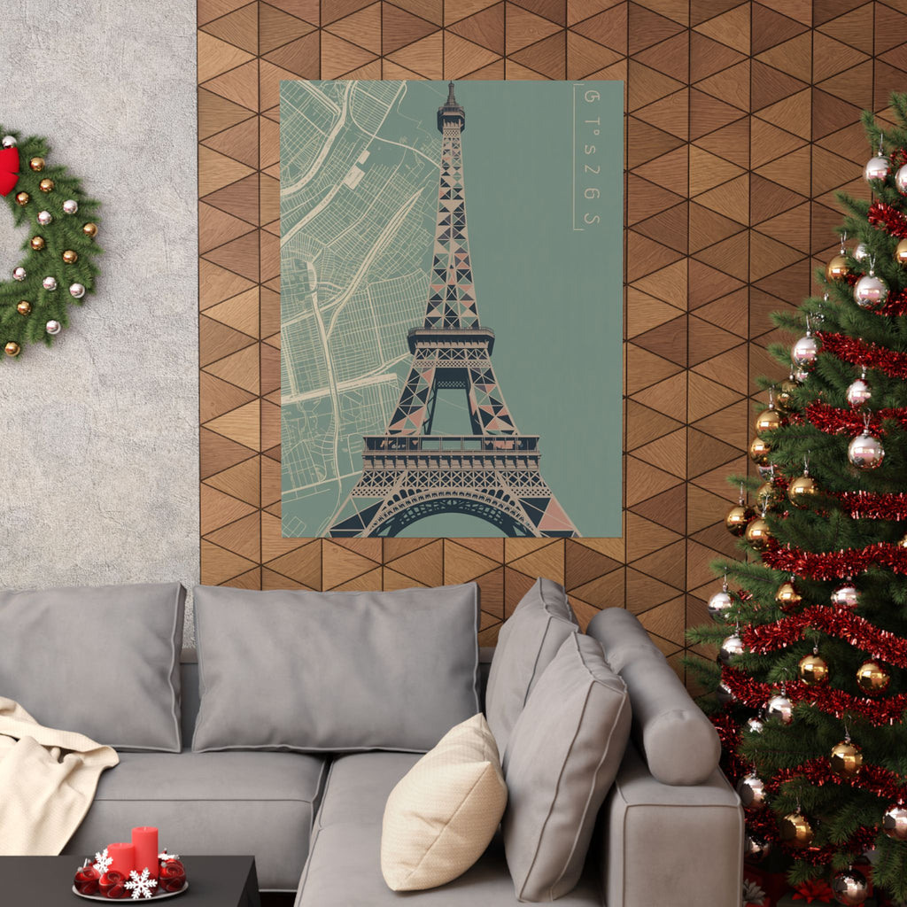 Geometric Parisian Blue