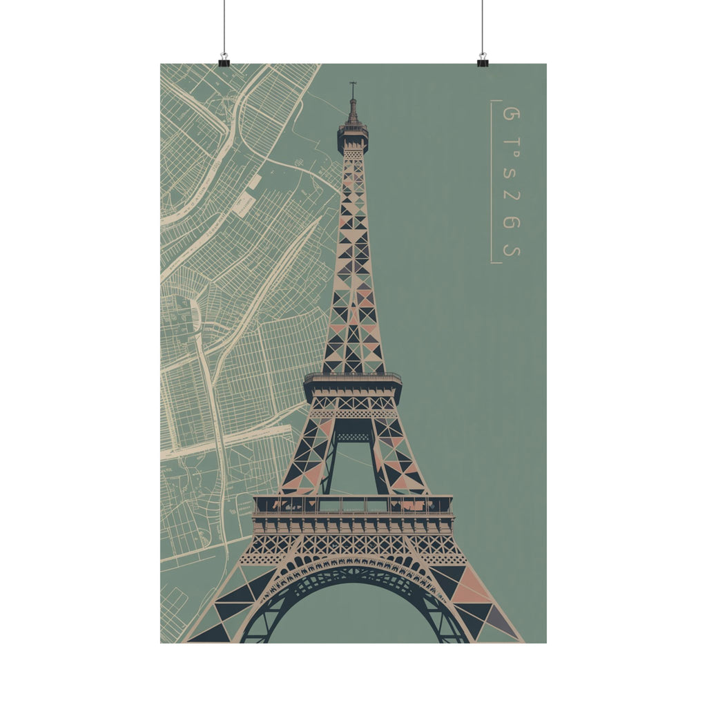 Geometric Parisian Blue
