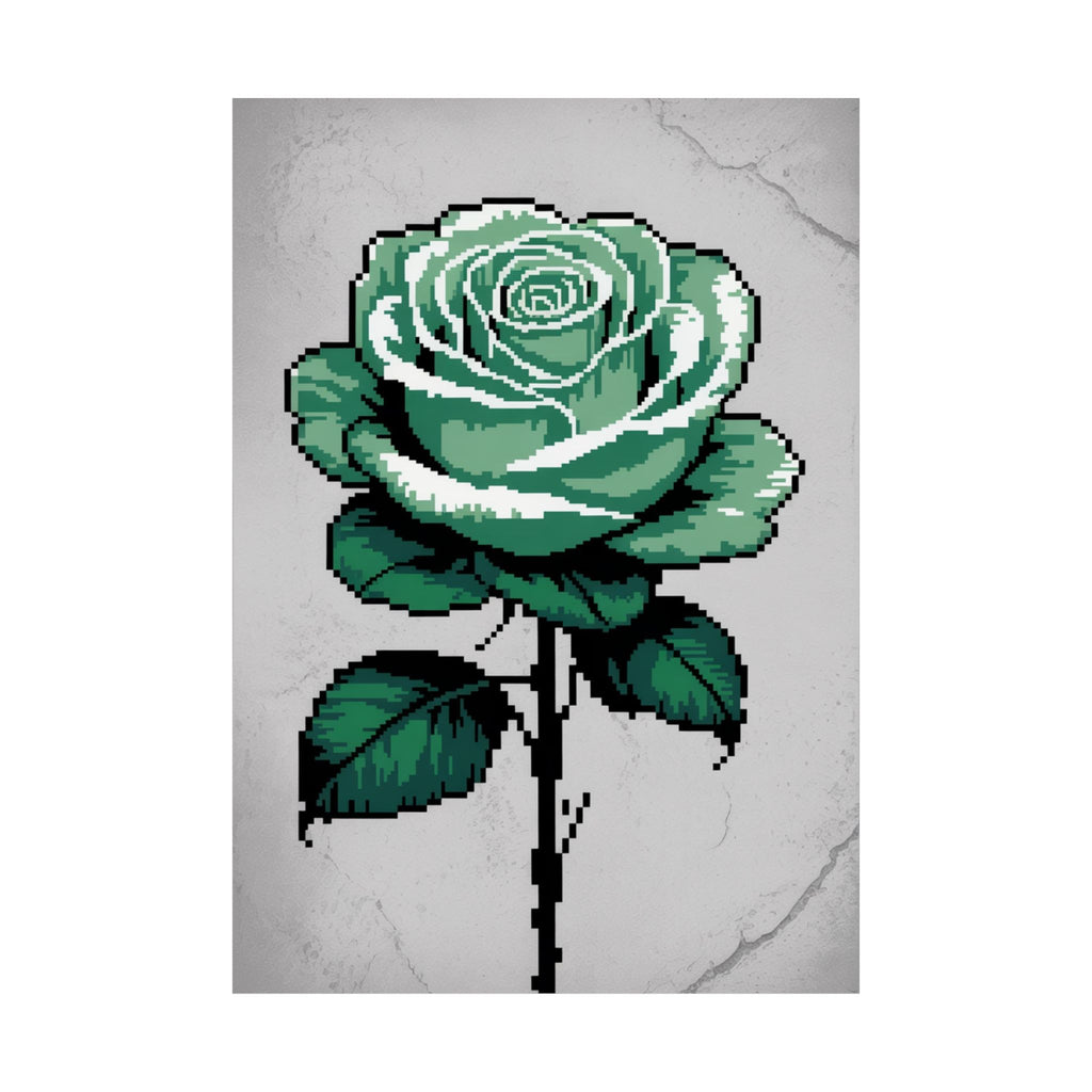 Emerald Pixel Bloom