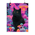 Trippy Black Cat Poster