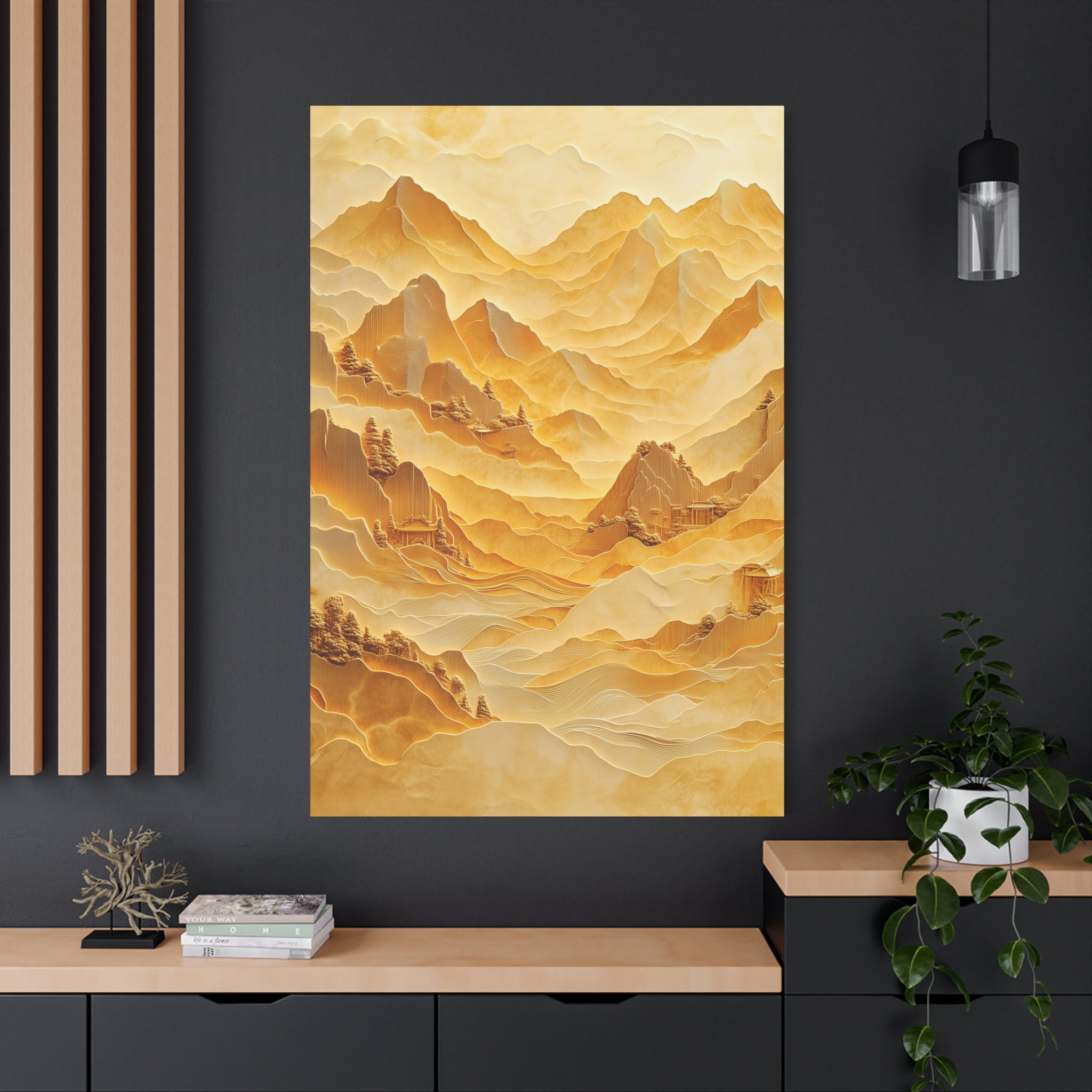 Golden Horizons Canvas